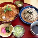 和食麺処 サガミ - かつ丼ランチセット1000円