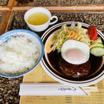 CAFE de POLLON - 「ハンバーグ定食」1,100円税込み♫