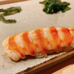 不動前 すし 岩澤 - 出汁漬け車海老