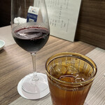 にくずき - 赤ワインとウーロン茶