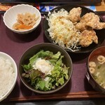 博多もつ鍋 やまや - うまだし唐揚定食　1,300円