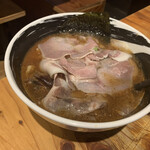 麺場 浜虎 - 醬そば　パンチェッタ乗せ　¥1,080 味玉　¥100