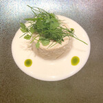 luogo - ホタテのパンナコッタ、ビシソワーズ