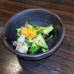 串焼 のんき - お通し (本マグロの皮ポン酢) ¥380