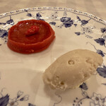 サラマンジェ ド イザシ ワキサカ - デザート/タルトプラリーヌ