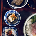 CHAZU - 茄子の煮浸し　やっこ豆腐　漬物