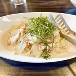 ピッツエリアバール　CACTUS　D'ORO - ・鳥ささみとキャベツの梅クリームソース　生パスタ（乾麺に変更）