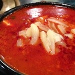 金達莱 - チーズチゲ、辛さより旨味のが上回る