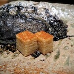 千葉たかおか - デザート代わりの玉。上はカステラのようにふんわり、中はねっとり旨みが濃い。