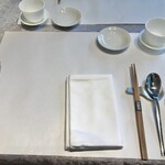 大観苑 - 布ナプキンにテンションがアガル