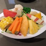 クチーナ・カーサ - 料理写真:サラダ＆フルーツ♪