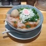 麺家 たけ田 - 味玉焼きあご背脂醤油（限定）