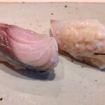 すしやのたい悟 - しめ鯖と北寄貝