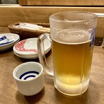 徳田酒店 - 「徳田ビアー」480円也。