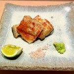 鮨 近藤 - 鹿児島産うなぎの白焼き