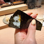 鮨 近藤 - うにの食べ比べ（北海道積丹半島のむらさきうに）