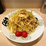 らーめん田丸 - 冷やしネギチャーシュー麺　別アングル