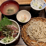 花津月 - 【’23.5】かつをの漬け丼と冷たいお蕎麦　935えん