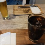 Mr.Tokyo BURGER’S cafe - セットビール税込550円　セットコーヒー税込275円