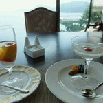 メインダイニング シーホース - 【朝食】右：夏野菜のカルパッチョ♪　左：ヨーグルト♪