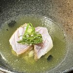 赤坂 鮨大谷 - 縞鯵糠漬け茶漬け