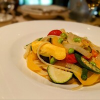 グラナータ TBS店 - 夏野菜のバヴェッティーニ青唐辛子風味