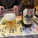 川崎名物 炭火焼肉 食道園 - この日、ビールは瓶にしました♪