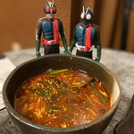 川崎名物 炭火焼肉 食道園 - 〆のバラ汁と①号②号