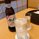 和の薫 中井 - ドリンク写真:ノンアルのビールと炭酸水で乾杯！