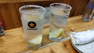 Motsuyaki Den - レモンサワーで乾杯