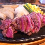 PAU HANA - Bランチ　炭焼ビーフカットステーキ　セミダブル１８０ｇ　１４８０円　