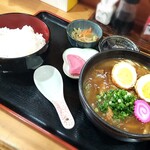 Kayosan - 玉子フライカレーうどん(￥700)。ホッとする味わいって良いですよね！