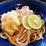 豆腐料理 松ヶ枝 - 鱧天すだち蕎麦