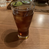 博多 鴨すき 鴨しゃぶ なかもぐろ - ウーロン茶　２００円