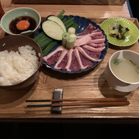 博多 鴨すき 鴨しゃぶ なかもぐろ - 鴨すき御前　２４００円