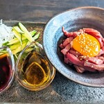 炭火焼肉 キンザン - 馬刺しユッケ