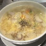 炭火焼肉 はな火 - 地鶏スープ※ﾌﾟﾗｽ200でクッパ/ﾌﾟﾗｽ300で麺
