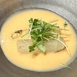 赤坂 鮨大谷 - 海老のビスクと焼きアスパラガス