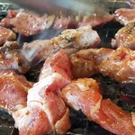 高砂ホルモン - 焼き過ぎに注意てすねー