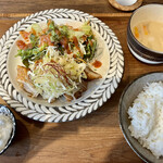 定食とお酒 食堂そら - 油淋鶏定食 ¥1100