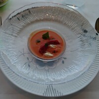 アロマフレスカ 名古屋 - フルーツトマトの冷製クリーミースープ