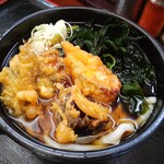 Udon mam puku - 野菜天うどん・冷