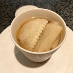 イチリン ハナレ - 高坂地鶏の手羽先と衣笠茸のスープ