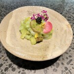 イチリン ハナレ - 水蛸の刺身 葱と四川山椒