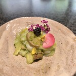 イチリン ハナレ - 水蛸の刺身 葱と四川山椒