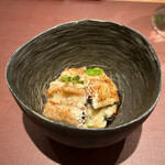 イル アオヤマ - 矢作川　天然鮎のリゾット　鰻の骨でとった出汁