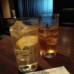 米沢牛焼肉 仔虎 - ハイボール＆烏龍茶