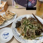 ぎょうざの満洲 - 2020/08/31 焼餃子+レバニラ炒め+生ビール