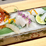 おい河 - 活牡丹海老、鮫鰈、活たこ