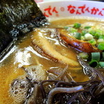 Nandenkanden - ラーメン(600円)粉落とし　スープ、具材